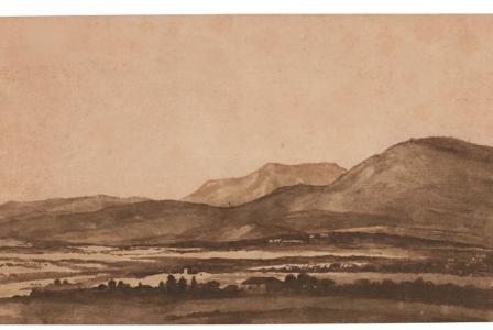 Claude GELLÉE le Lorrain          :   Panoramic landscape in the roman campagna       