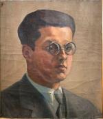 Louis-Marie MONTAIGU       :      « Autoportrait aux lunettes »