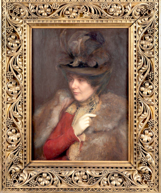Emile FRIANT       :  Portrait de Madame Paul.