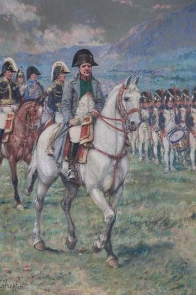 O_CHEPFER - Napoléon_à_cheval_devant_ses_troupes.jpg