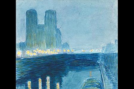 Paul Emile COLIN       : La Seine, la nuit