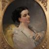 Auguste Théodore DESCH  "Portrait de jeune femme"