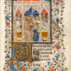 ECOLE LORRAINE du XVème siècle       : Miniature de livre d'heures