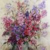 Aki VERHARR       :  Fleurs roses dans un pot de grès