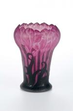 Louis FUCHS pour Daum       :  Vase Crocus