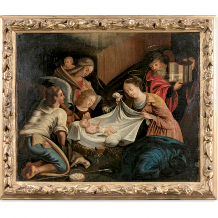 ECOLE LORRAINE du XVIIème siècle       :  La nativité