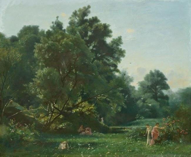 François-Louis FRANCAIS       :        Soir d'été près du ruisseau