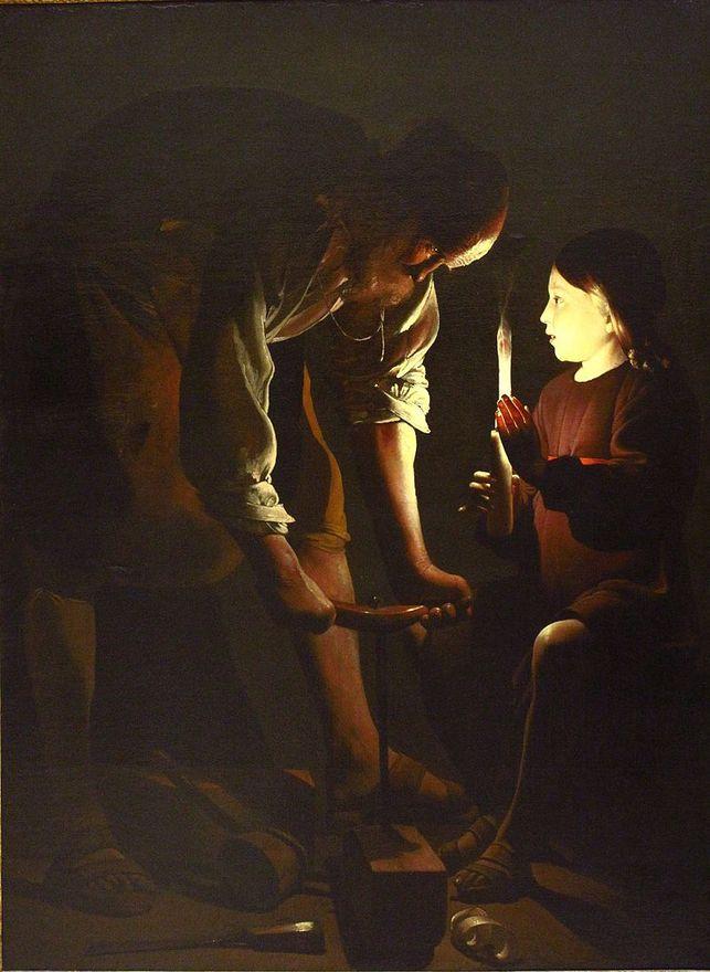 Georges de La TOUR       :  Saint Joseph charpentier