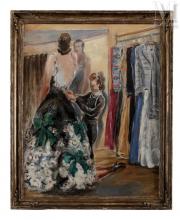 Marguerite GHY-LEMM         :  Femme chez la couturière     