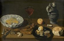 Abraham LEROY  &quot;Déjeuner aux harengs&quot;