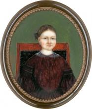 François-Florentin GRISOT d'ALLANCÉ   -   Portrait de jeune fille